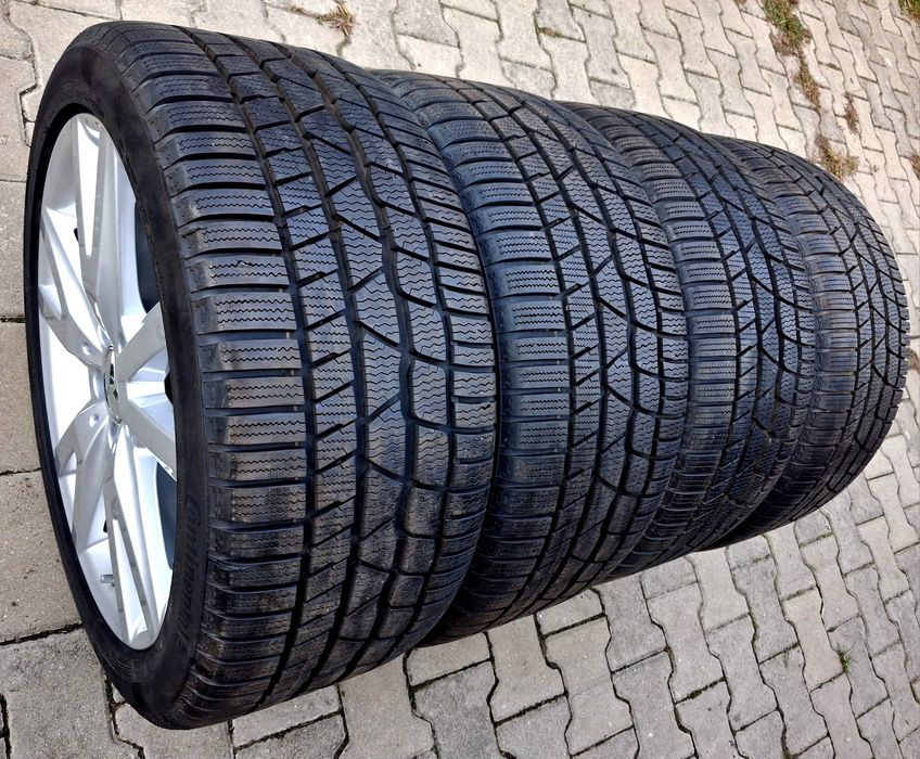 Jante Mercedes pe 18 cu anvelope iarna  Continental  8mm CLS E C roti Audi VW Skoda BMW