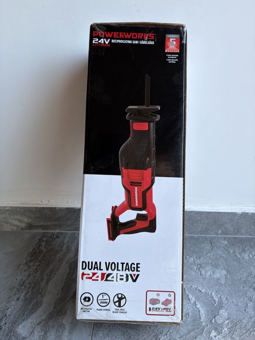 Акумулаторен саблен трион Powerworks -24V