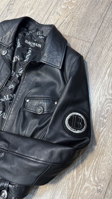 Кожено яке Balmain