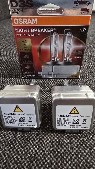 Set Xenon D3S Osram Night Breaker Laser + 220 %