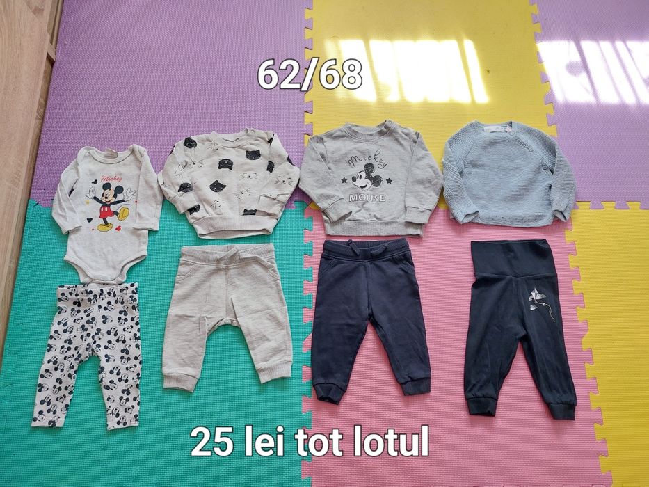 Loturi  haine băieți mărimea 62/68,  74 și 80