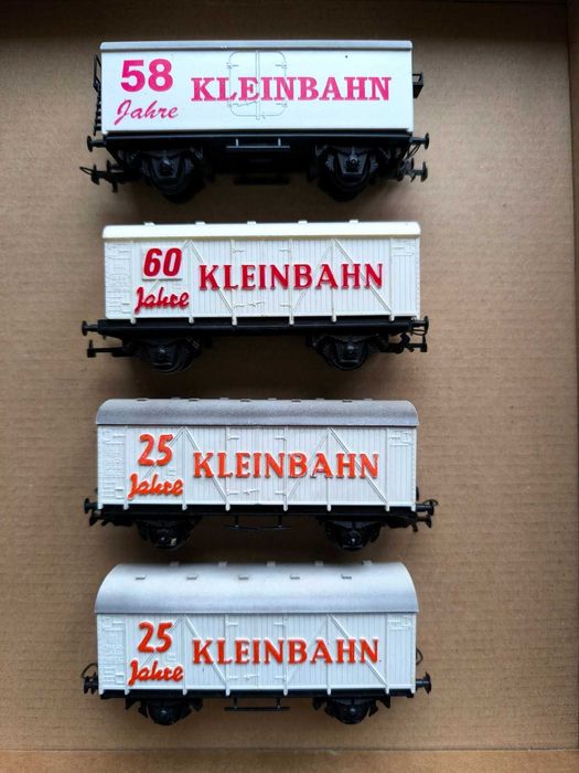 4 хладилни вагона за влакче KLEINBAHN мащаб H0 (1:87)