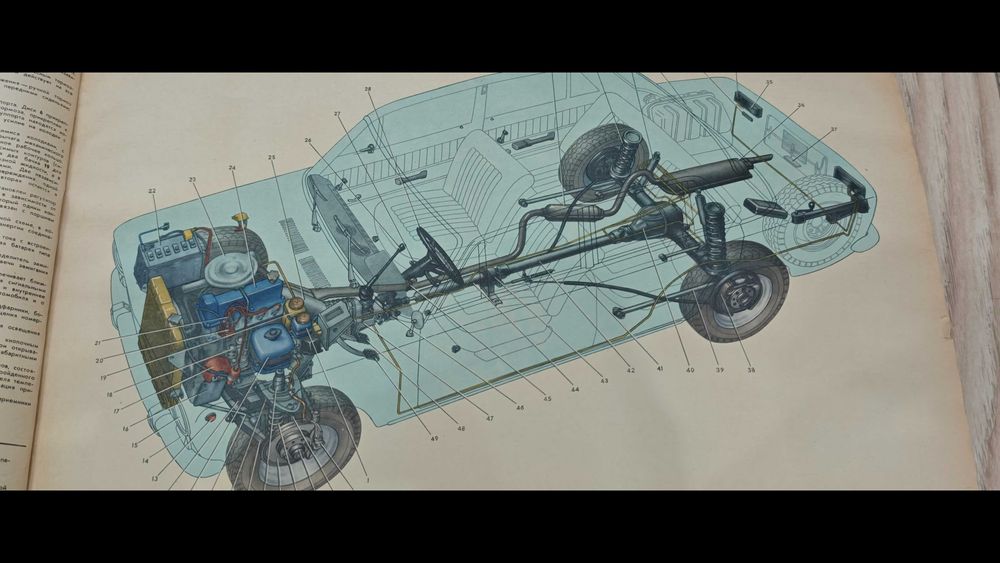 Цветен албум на автомобили "Жигули- ВАЗ 2101,02,03,Москва-77г.