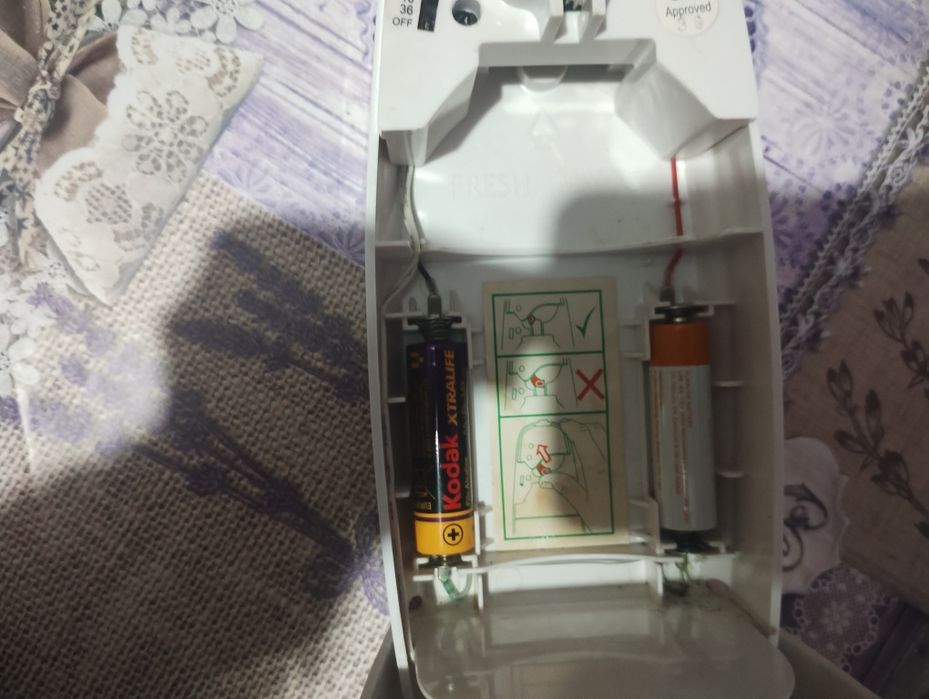 Подарявам автоматичен ароматизатор за стая.