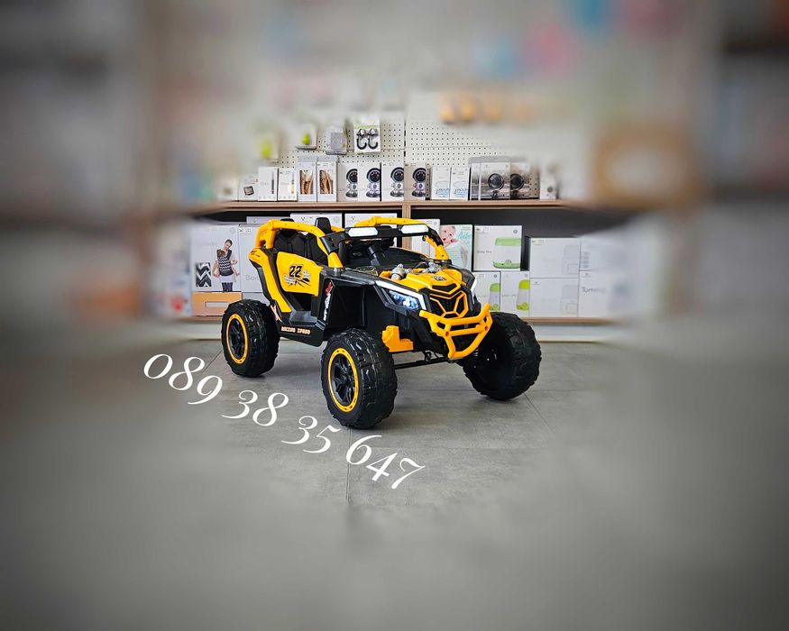 ТОП ЦЕНА!НОВО!Акумулаторен джип Kansas с 24V батерия,меки гуми,4x4,USB