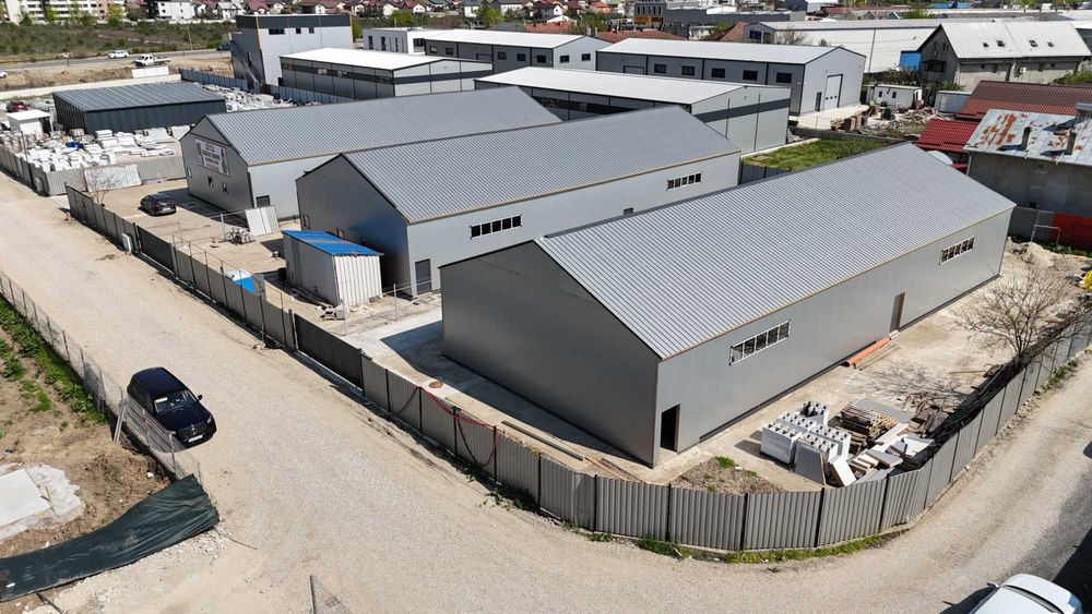 Hală NOUĂ 400 mp + teren 1000 mp | Acces TIR | 100 m Centură | Bragadiru