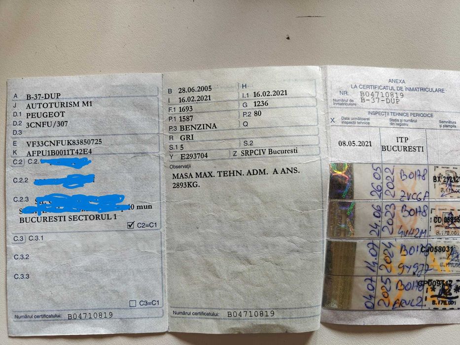 Peugeot 307 -  1,6 benzina - 2005