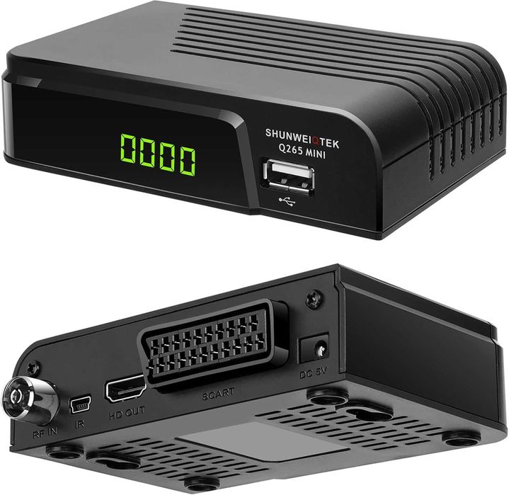 Невидим DVB-T2 цифров ефирен декодер 2024, поддръжка на USB PVR запис