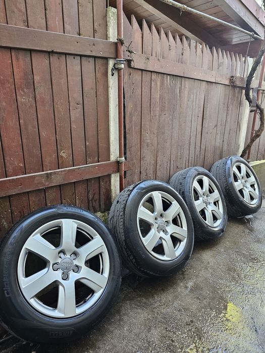 Jante originale Audi R17 8J ET39 5x112 + anvelope Pirelli