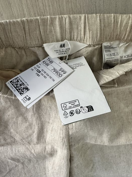Новые детские льняные брюки от H&M