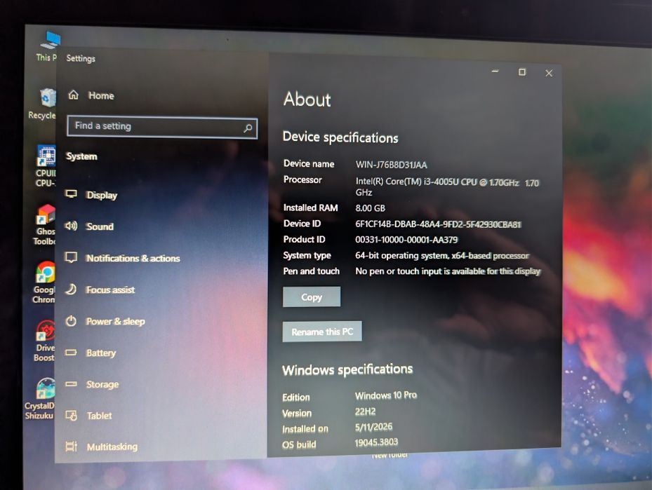 Lenovo G50-80 – IMPECABIL – Intel Core i3 / 8GB RAM / Windows 10 Pro