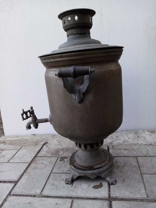 Самовар на дровах (латунь)