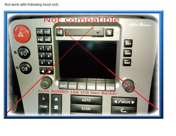 Yatour Fiat / Alfa Romeo / Lancia - Blaupunkt, Magneti marelli navi