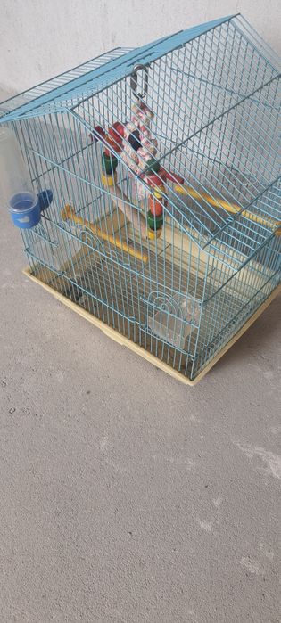 Клетка за птици оборудвана