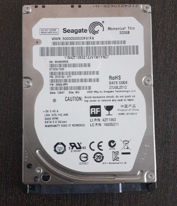 HDD laptop 320GB Seagate