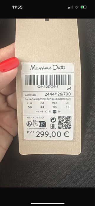 Massimo Dutti мужское пальто
