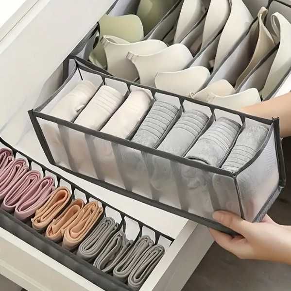 Органайзер за бельо, кърпи, гащи, чорапи и сутиени – 3 броя