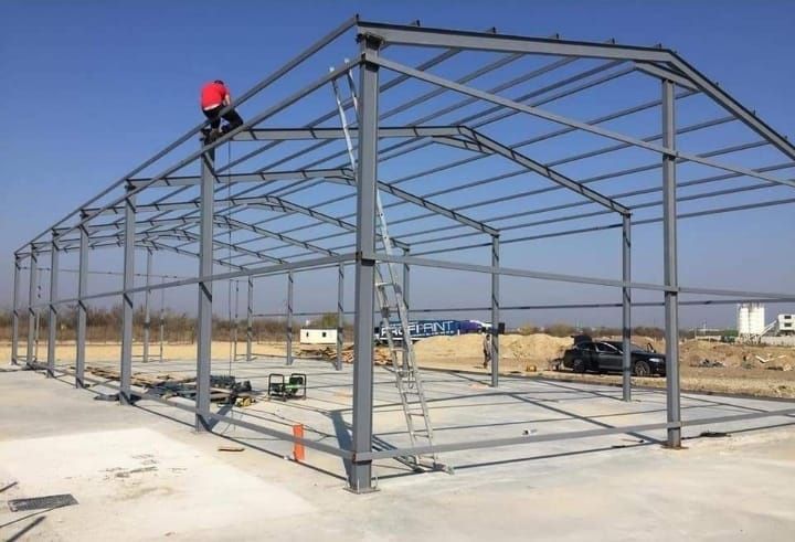 Vând hală metalică 20x10