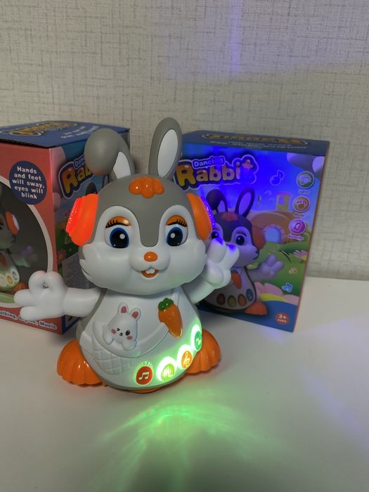 Танцуващо зайче с музика и светлина, заек