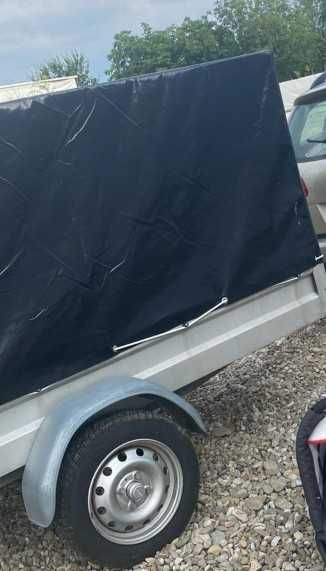 Remorcă STEMA HP 6070 cu prelată – Înmatriculată RO