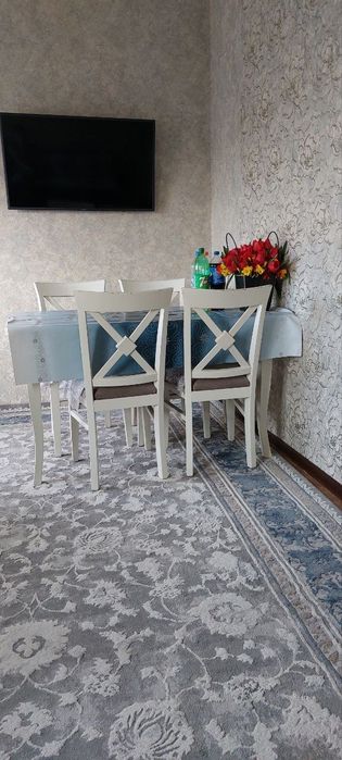 Сергели 6А Мерос ресторан 2х комнатная Ремонт Техника чистая квартира