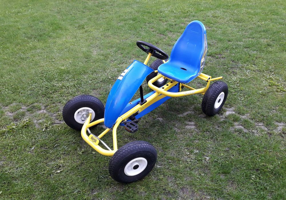 Cart (Kart) cu pedale copii/adulți  BERG Cyclo AF, galben cu albastru