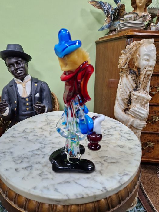 Murano фигура италианска статуетка клоун стъкло