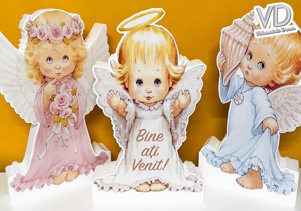 Figurine polistiren decoratiuni botez nunta aniversare livrare curier