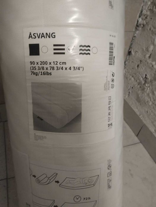 saltea ( Ikea  ) 90*200*12cm/ Nouă