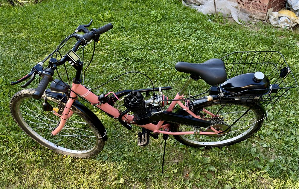 Bicicletă cu motor 100cc
