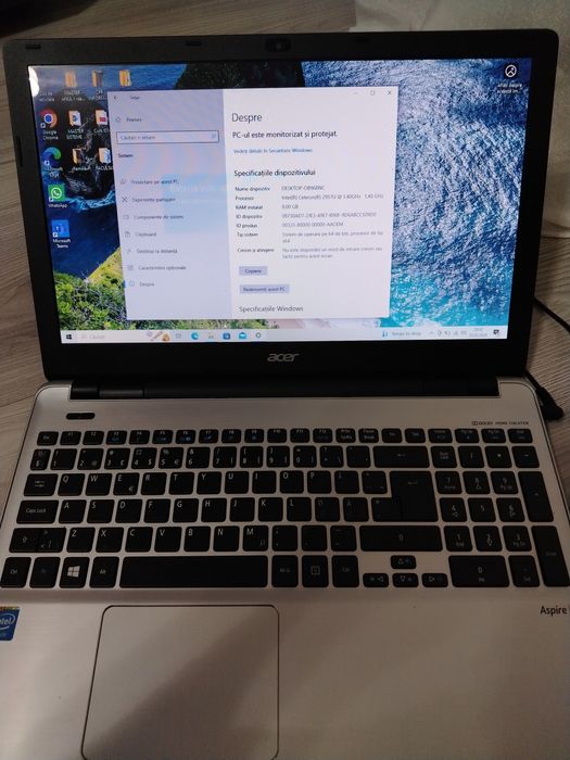 Vand / schimb laptop Acer Aspire V