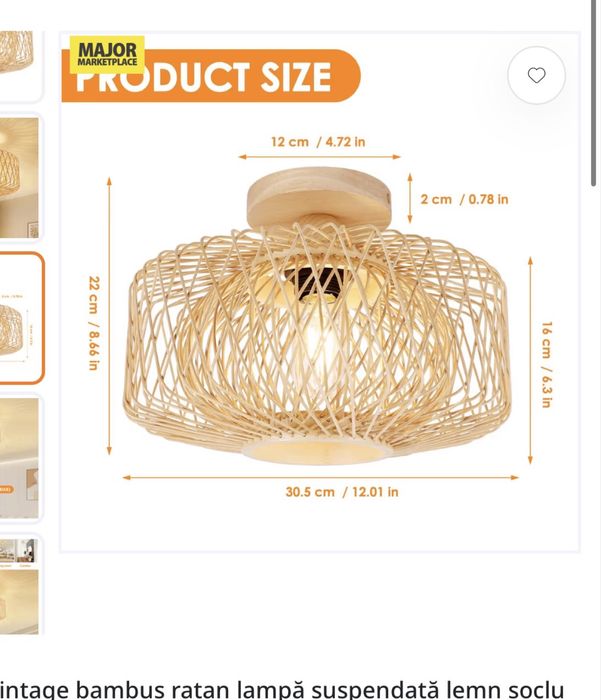 Lustra bambus ratan