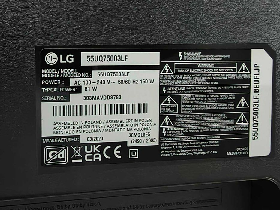 Телевизор LG 55 inch Smart, 4K Ultra HD