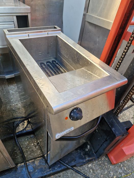 Friteuza dubla de putere,  inox și robinet, gaz sau la 380v
