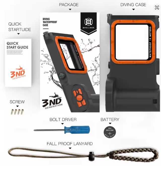 Vand carcasa telefon subacavatica noua