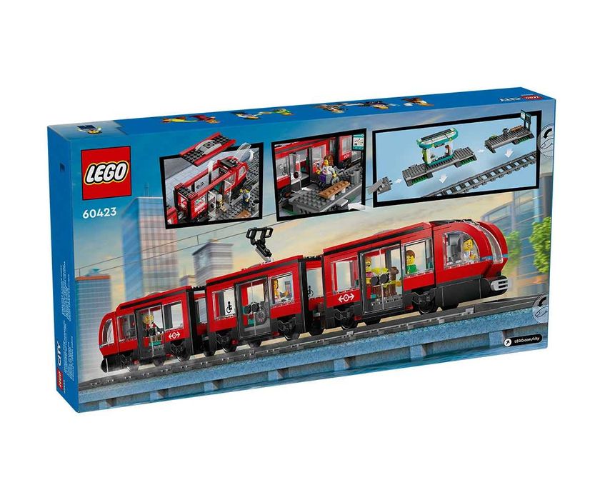 Lego City - Трамвай и гара в града (60423) и Камион за доставки 60440