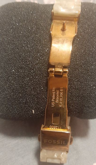 Ceas Damă Fossil Stella ES2864 – Alb Perlat & Rose Gold
