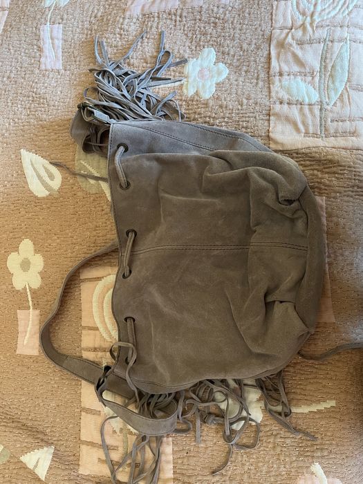 Чанти естествен велур