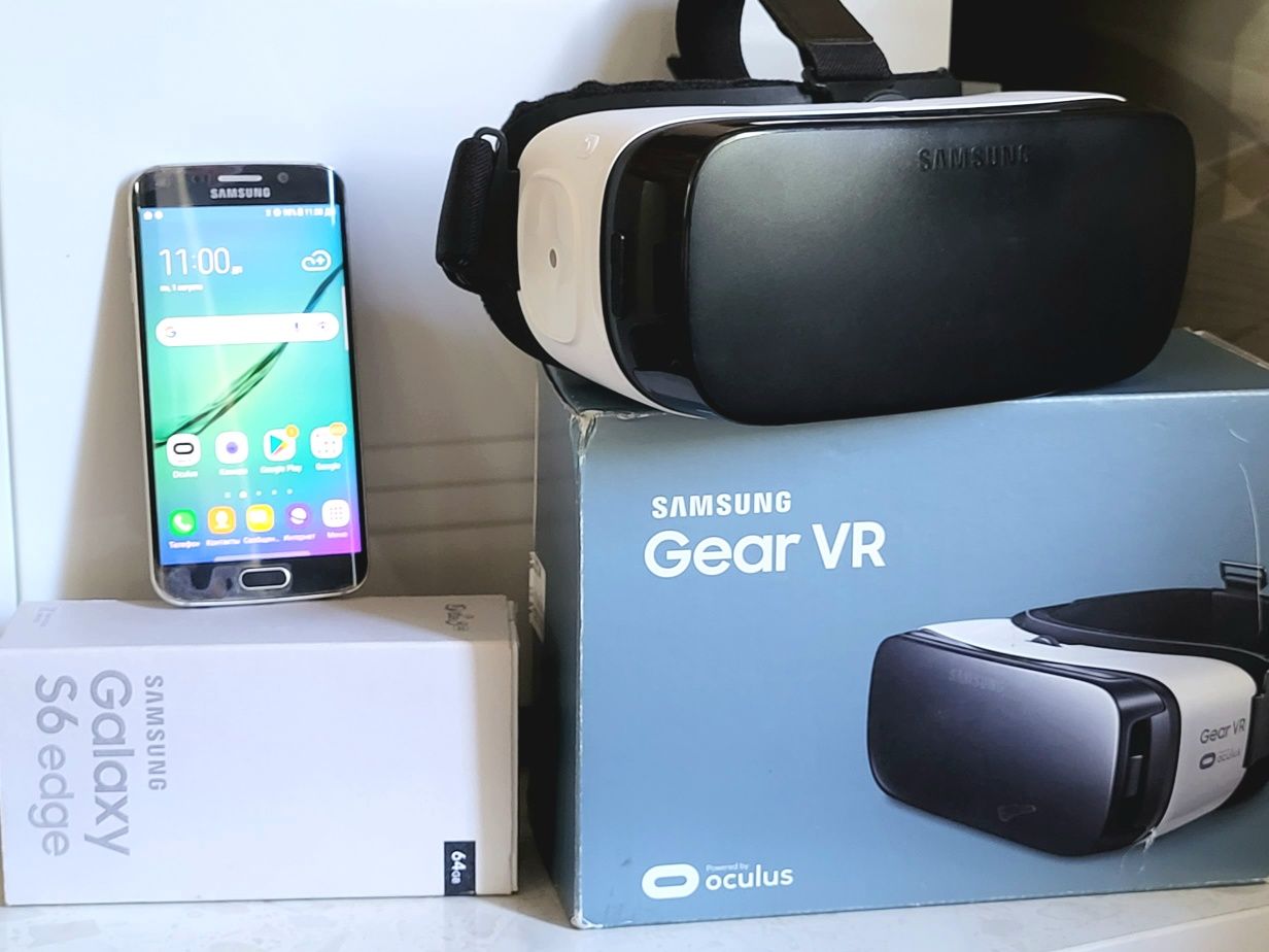 Смартфон Galaxy S6 Edge (64Gb) + шлем Gear VR (powered by Oculus): 800 000  сум - Мобильные телефоны Навои на Olx