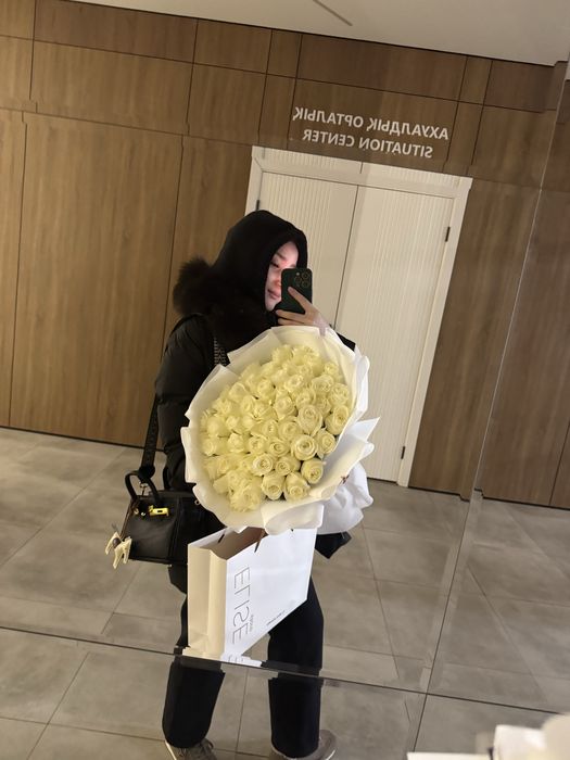 Букет 51 штук белые