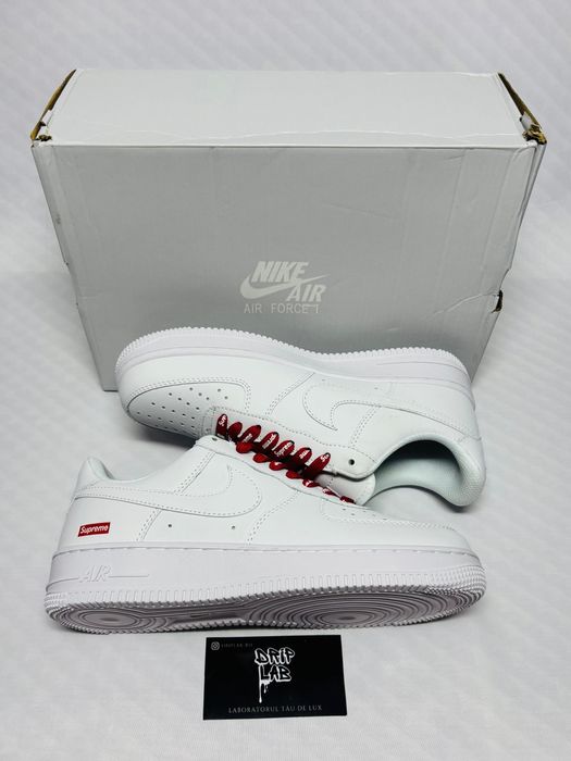 Nike air force one supreme alb si negru