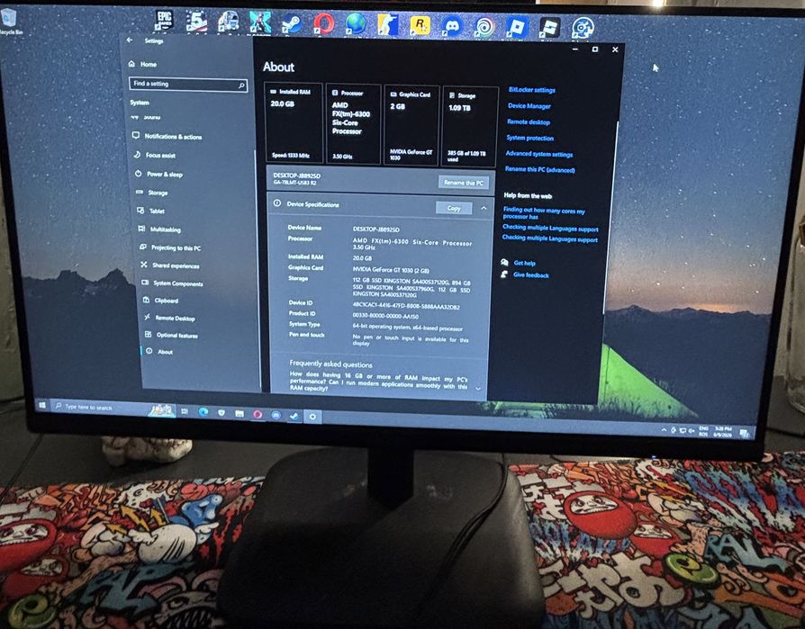 Se vinde PC + Monitor + Tastatura + mouse