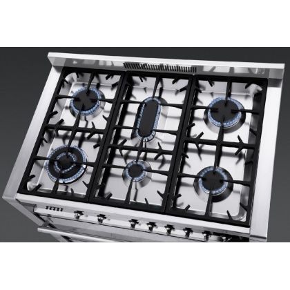 Masina de gatit mixta Smeg Opera CS19-5 inox estetica argintie 90 cm