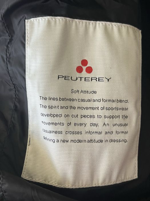 PEUTEREY : Leather Biker - Кожено хибридно яке размер ХЛ - Оригинал