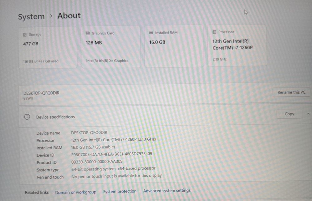 Lenovo Yoga – Intel Core i7-1260P | 16GB RAM | 512GB SSD