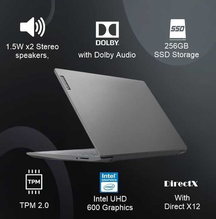 Aksiya 202$ Lenovo V15/Intel Celeron N4500/4GB/256GB SSD/15.6" FHD