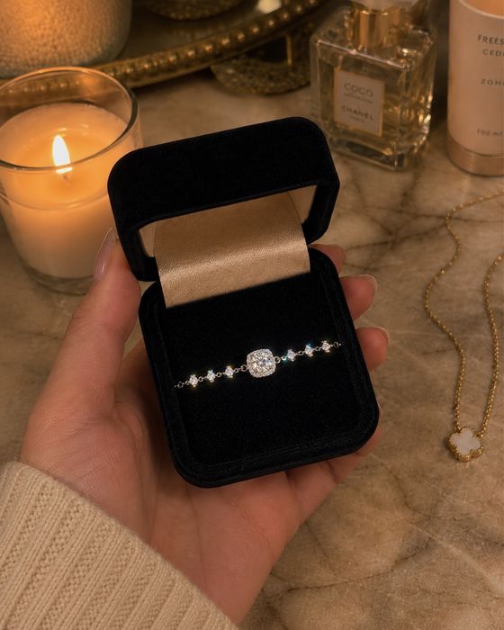 Brățară Argint 925 cu Moissanite Premium GRA | S925