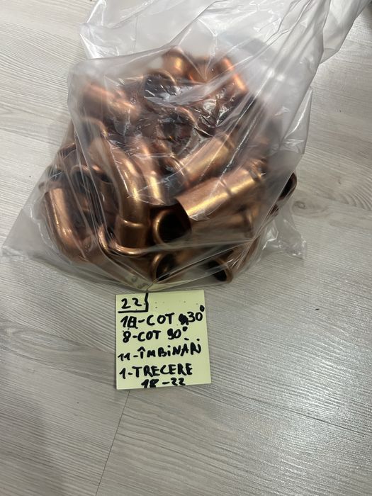 Fitinguri cupru  pentru presa de sertizare