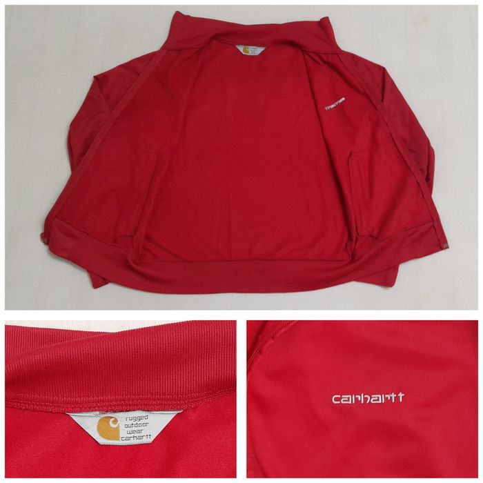 Jacheta Carhartt Red Sweatshirt, bluza softshell cu fermoar Nr. S/M