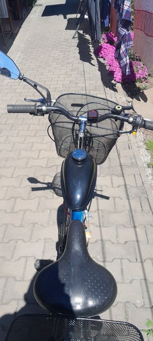 Bicicleta cu motor pe benzina de 100 cm